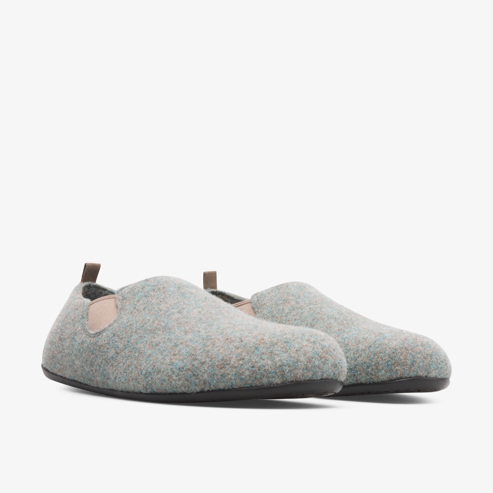 Camper Wabi Grey - Camper Mens Slippers ||4672-TQRJY||